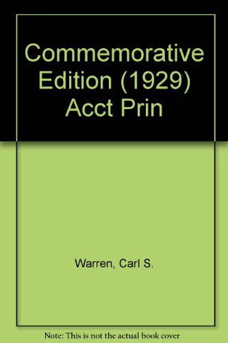 Accounting Principles (9780538856119) by Carl S. Warren; Philip E. Fess