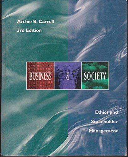 Stock image for Business and Society: Ethics and Stakeholder Management for sale by HPB-Red