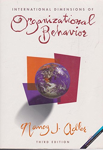 Beispielbild fr International Dimensions of Organizational Behavior (A volume in the South-Western International Dimensions of Business Series) zum Verkauf von Wonder Book