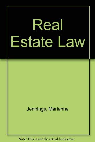 Beispielbild fr Real Estate Law zum Verkauf von HPB-Red