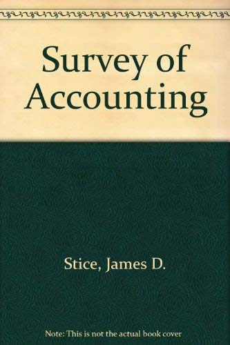 Beispielbild fr Survey of Accounting zum Verkauf von SecondSale