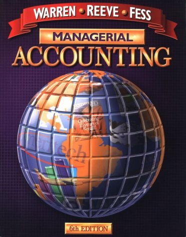 Imagen de archivo de Managerial Accounting a la venta por HPB-Red