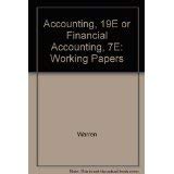 9780538874151: Accounting, 19E or Financial Accounting, 7E: Working Papers