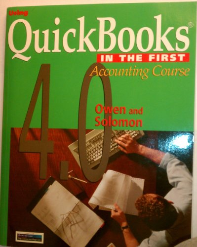 Imagen de archivo de Using Quickbooks 4.0 a la venta por HPB-Red