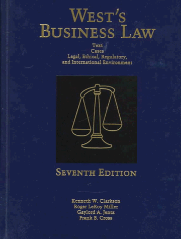 Imagen de archivo de West's Business Law a la venta por SecondSale