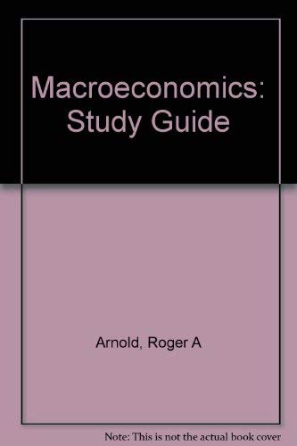 Stock image for Study Guide Macroeconomics for sale by Wonder Book