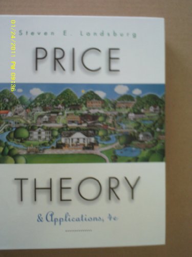 Imagen de archivo de Price Theory and Applications a la venta por ThriftBooks-Dallas