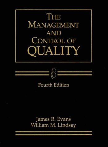 Stock image for Management and Control of Quality for sale by Better World Books: West