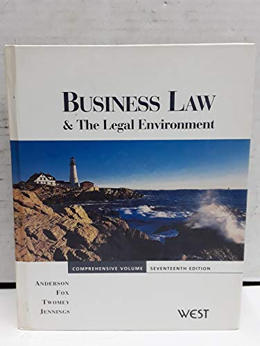 9780538882446: Business Law and the Legal Environment, Comprehensive Volume