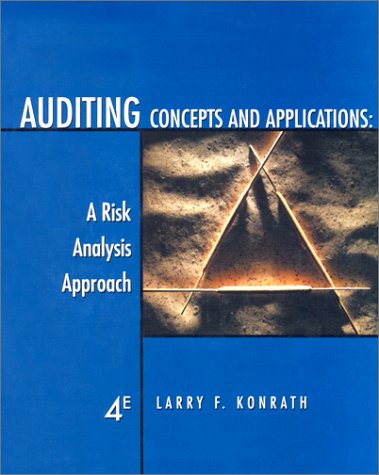 Imagen de archivo de Auditing Concepts and Applications: A Risk-Analysis Approach a la venta por HPB-Red