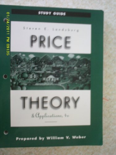 Stock image for Study Guide for Price Theory and Applications for sale by HPB-Red