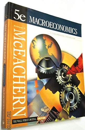 Imagen de archivo de Macroeconomics : A Contemporary Introduction, The Wall Street Journal Edition a la venta por Better World Books