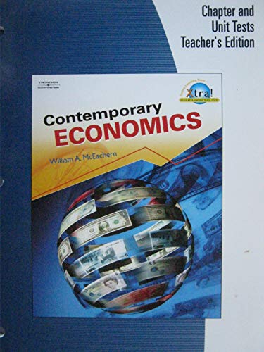 Stock image for Chapter and Unit Tests Teacher's Editon Contemporary Economics for sale by ThriftBooks-Atlanta