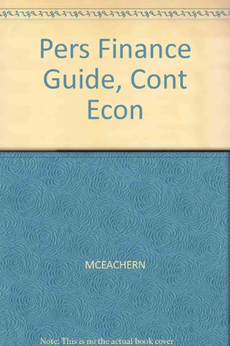 Pers Finance Guide, Cont Econ (9780538972123) by MCEACHERN
