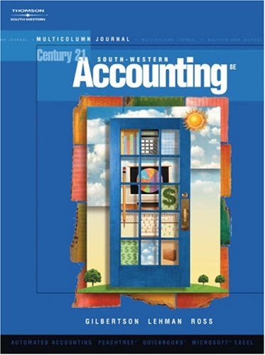 Imagen de archivo de Century 21 Accounting: Multicolumn Journal, Introductory Course, Chapters 1-16 (with CD-ROM) a la venta por HPB-Red