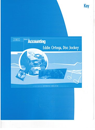 Stock image for South-Western Century 21 Accounting, Multicolumn Journal, Eighth Revised Edition: Eddie Ortega, Disc Jockey Automated Simulation Key (2006 Copyright) for sale by ~Bookworksonline~