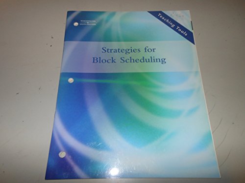 Beispielbild fr Strategies F/Block Scheduling by BURROW; EGGLAND; DLABAY zum Verkauf von Nationwide_Text