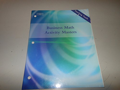 Beispielbild fr Business Math Activity Masters by BURROW; EGGLAND; DLABAY zum Verkauf von Nationwide_Text
