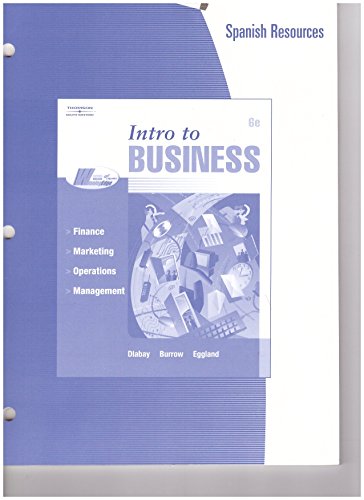9780538973878: Intro to Business (Spanish Resources) [Paperback] by Dlabay-Burrow-Eggland