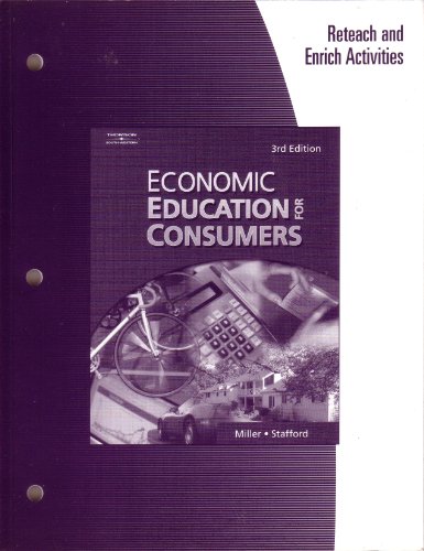 Imagen de archivo de Economic Education for Consumers: Reteach and Enrich Activities [Paperback] by a la venta por Nationwide_Text
