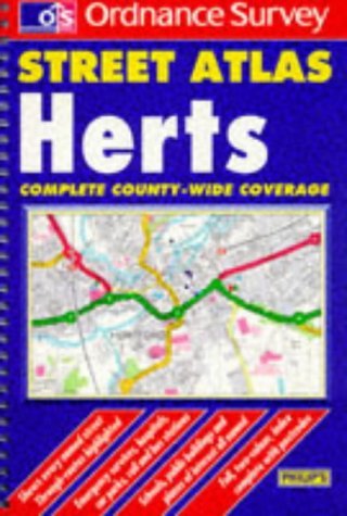 Imagen de archivo de Ordnance Survey Hertfordshire Street Atlas (Ordnance Survey/ Philip's Street Atlases) a la venta por WorldofBooks