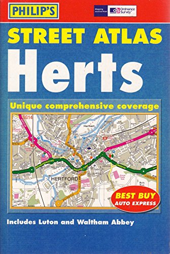 Stock image for Ordnance Survey Hertfordshire Street Atlas for sale by AwesomeBooks