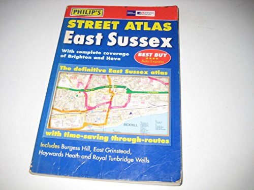 Imagen de archivo de Ordnance Survey/Philip's Street Atlas East Sussex a la venta por WorldofBooks