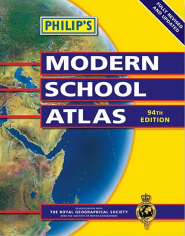 Stock image for Philip's Modern School Atlas (World Atlas) for sale by AwesomeBooks