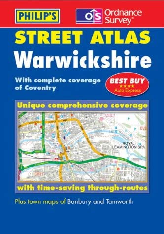 Stock image for Philip's Street Atlas Warwickshire for sale by WorldofBooks
