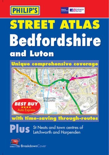 9780540082926: Philip's Street Atlas. Bedfordshire