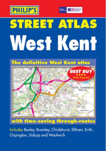 Imagen de archivo de Philip's Street Atlas West Kent: Pocket a la venta por WorldofBooks