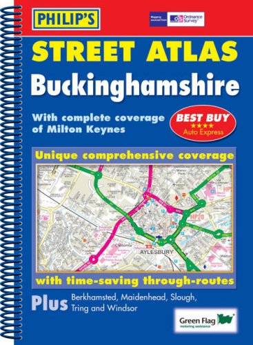 Stock image for Buckinghamshire (Philip's Street Atlases) for sale by Greener Books