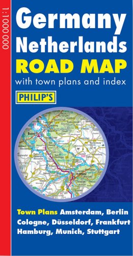 9780540086832: Germany Netherlands Road Map (Philip's Road Atlases & Maps)