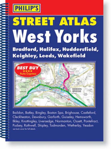 Imagen de archivo de Philip's Street Atlas West Yorkshire: Spiral Edition a la venta por WorldofBooks