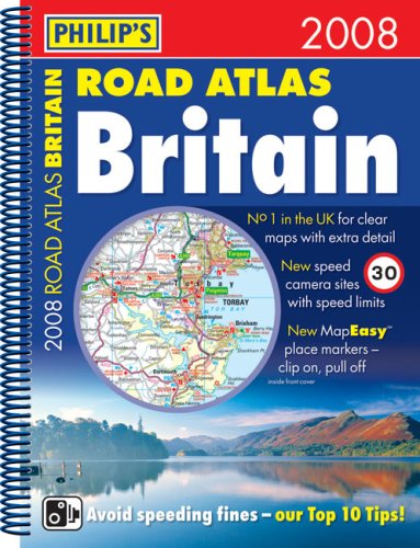 Stock image for Philip's Road Atlas Britain 2008: Spiral A4 for sale by WorldofBooks