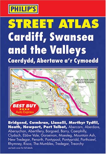 Stock image for Philip's Street Atlas Cardiff, Swansea and the Valleys (Philip's Street Atlases) for sale by Goldstone Books