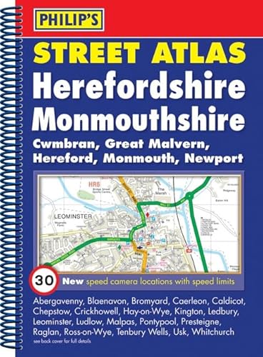 9780540092079: Philip's Street Atlas Herefordshire and Monmouthshire: Spiral Edition