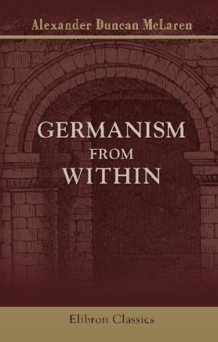 Stock image for Germanism from Within for sale by Revaluation Books