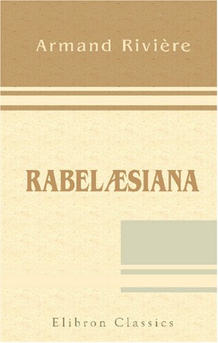 Stock image for Rabelsiana (French Edition) for sale by Revaluation Books