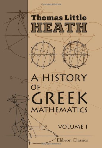 Beispielbild fr A History of Greek Mathematics: Volume 1. From Thales to Euclid zum Verkauf von SecondSale