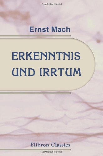 9780543980984: Erkenntnis und Irrtum: Skizzen zur Psychologie der Forschung (German Edition)