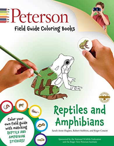 Imagen de archivo de Peterson Field Guide Coloring Books: Reptiles and Amphibians (Peterson Field Guide Color-In Books) a la venta por Upward Bound Books