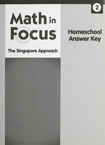 9780544053922: Math in Focus: Singapore Math Homeschool Answer Key Grade 2: Homeschool, Grade 2
