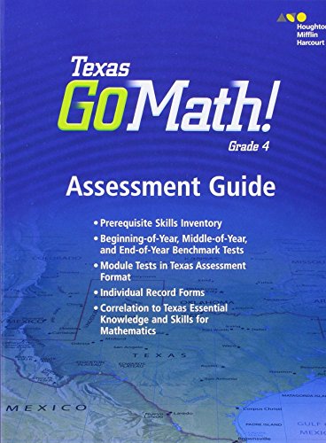 Stock image for Assessment Guide Grade 4 (Houghton Mifflin Harcourt Go Math!) for sale by Half Price Books Inc.