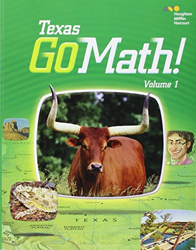 Beispielbild fr Houghton Mifflin Harcourt Go Math! Texas: Student Edition, Volume 1 Grade 1 2015 zum Verkauf von Your Online Bookstore