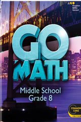 Beispielbild fr Go Math : Teacher Edition Grade 8 2014 zum Verkauf von Better World Books