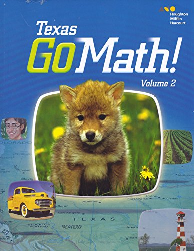 Stock image for Houghton Mifflin Harcourt Go Math! Texas: Student Edition, Volume 2 Grade K 2015 for sale by SecondSale
