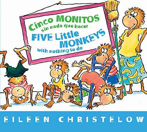 Imagen de archivo de Five Little Monkeys with Nothing to Do/Cinco Monitos Sin Nada Que Hacer Board Bk : Bilingual English-Spanish a la venta por Better World Books: West