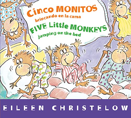 Beispielbild fr Cinco monitos brincando en la cama/Five Little Monkeys Jumping on the Bed (A Five Little Monkeys Story) (Spanish and English Edition) zum Verkauf von Wonder Book
