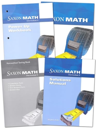 Beispielbild fr Saxon Homeschool Intermediate 5: Homeschool Package zum Verkauf von Save With Sam